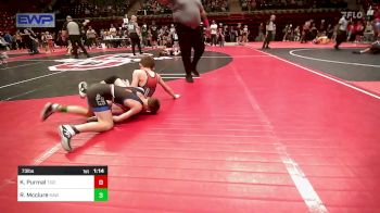 73 lbs Quarterfinal - Kacy Purmal, Tiger Trained Wrestling vs Riley Mcclure, Raw Wrestling Club