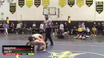 126 lbs Round 3 - Mason Brugh, Wadsworth vs Cole Hill, Hudson, OH