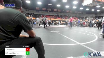 70 lbs Semifinal - Tracen Rhoden, Del City Little League vs Daxton Trowbridge, Piedmont