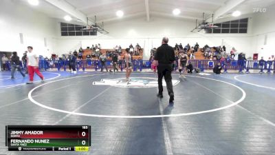 165 lbs Cons. Round 2 - Fernando Nunez, Santa Ynez vs Jimmy Amador, North