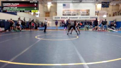 165 lbs Cons. Round 4 - Cooper Tillman, Northeast Oklahoma vs Josiah Taylor, Iowa Western Community College