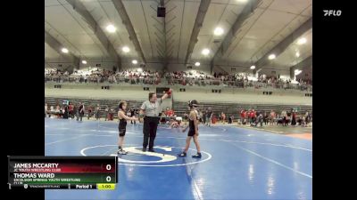 65B Cons. Round 2 - Thomas Ward, Excelsior Springs Youth Wrestling Club vs James McCarty, JC Youth Wrestling Club