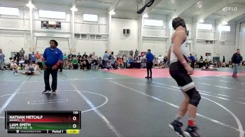 130 lbs Round 6 (10 Team) - Liam Smith, Ohio Gold 10K vs Nathan Metcalf, Bandits