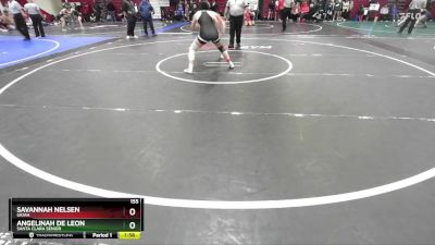 155 lbs Semifinal - Angelinah De Leon, Santa Clara Senior vs Savannah Nelsen, Ukiah