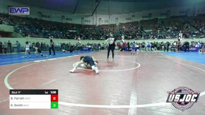 80 lbs Round Of 32 - Beau Ferrell, Weatherford Youth Wrestling vs Kyan Smith, Maize WC