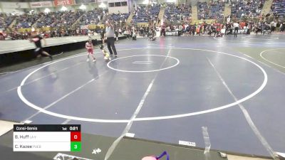 37 lbs Consolation - Briggston Huff, La Veta vs Colton Kazee, Pueblo County WC