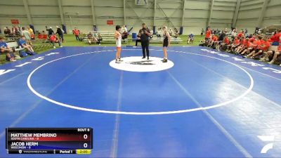 132 lbs Round 1 (16 Team) - Matthew Membrino, South Carolina vs Jacob Herm, Wisconsin