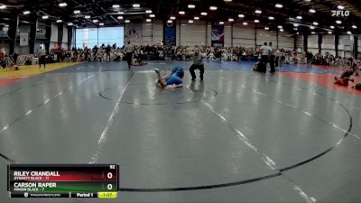 92 lbs Rd# 7- 10:45am Saturday Final Pool - Riley Crandall, Dynasty Black vs Carson Raper, Minion Black