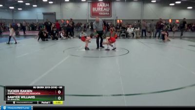 85 lbs Semifinal - Sawyer Williams, 84 Athletes vs Tucker Isaksen, Guerrilla Wrestling Associatio