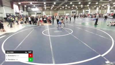 106 lbs Quarterfinal - Jayden Baeskens, Dickinson WC vs Xavier Gandara, Tiger Style WC