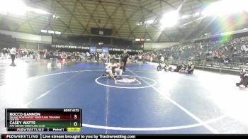 113 lbs Semifinal - Casey Watts, Mat Demon Wrestling Club vs Rocco Gannon, Inland Northwest Wrestling Training Center