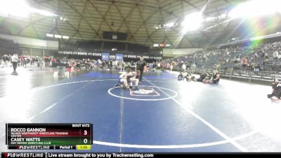 113 lbs Semifinal - Casey Watts, Mat Demon Wrestling Club vs Rocco Gannon, Inland Northwest Wrestling Training Center