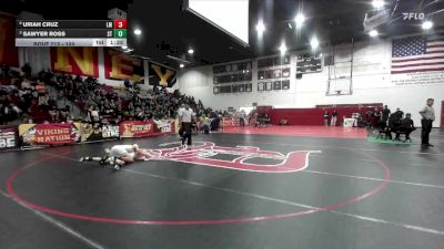 120 lbs 1st Place Match - Uriah Cruz, La Mirada vs Sawyer Ross, South Torrance