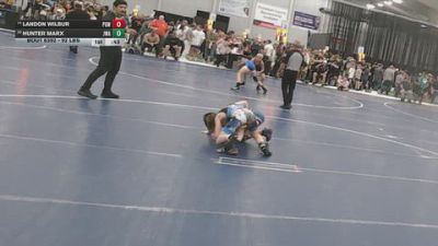 92 lbs Cons. Rd Of 32 - Landon Wilbur, Proving Grounds Wrestling vs Hunter Marx, Jackrabbit Wrestling Academy