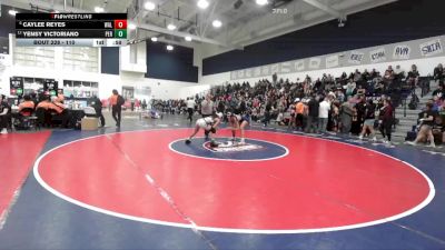 110 lbs Cons. Round 2 - Caylee Reyes, Walnut vs Yensy Victoriano, Perris