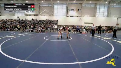 114 lbs Champ. Round 1 - Aria Gugino, NWAA vs Addison Strenfel, Bear Cave Wrestling