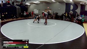 190 lbs. 7th Place Match - Jessina Smith, Tulsa Union vs Amariyah Dabney, Marquette