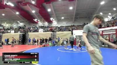 55-61 lbs Round 1 - Chase Dowty, Indian Creek WC vs Weston Jagielo, Roncalli Wrestling