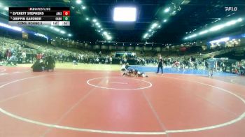 120 lbs Cons. Round 5 - Everett Stephens, Aubrey Rogers vs Griffin Gardner, Oak Mountain