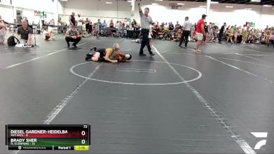 72 lbs Round 5 (8 Team) - Diesel Gardner-Heidelbaugh, Mat Rats vs Brady Sher, FL Scorpions