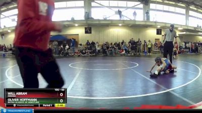 63 lbs Cons. Round 2 - Will Abram, Indiana vs Oliver Hoffmann, Rhyno Academy Of Wrestling