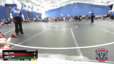 76 lbs Quarterfinal - Abel Rusk, Ottawa vs Albie Cook, Hoisington