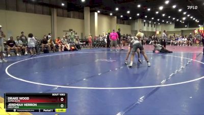 135 lbs Round 3 - Jeremiah Herron, Crestview vs Drake Wood, Alpha Elite