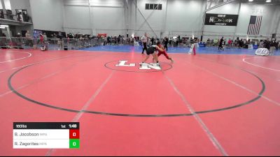 160 lbs Semifinal - Blake Jacobson, Impact vs Rocco Zagorites, Impact Wrestling Academy