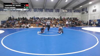 161 lbs Champ. Round 1 - Christopher `joey` Pressnell, Fremont (Sunnyvale) vs Elijah Sudaria, JFK