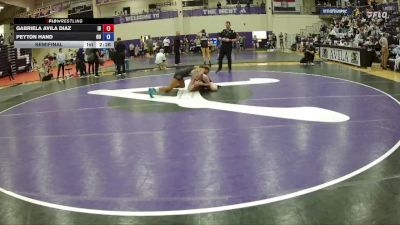 124 lbs Semifinal - Peyton Hand, Ottawa University vs Gabriela Avila Diaz, Indian Hills