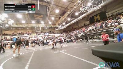 85 lbs 3rd Place - Noah Yates, Newcastle Youth Wrestling vs Ames Dore, Standfast