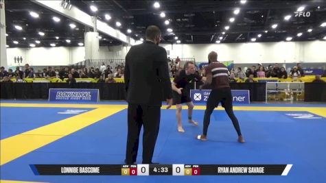 Ryan Andrew Savage vs LONNIE BASCOME 2025 World IBJJF Jiu-Jitsu No-Gi Championship