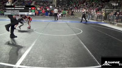 50 lbs Semifinal - Isabelle Wirth, Slyfox vs Caroline Kriegbaum, Abilene