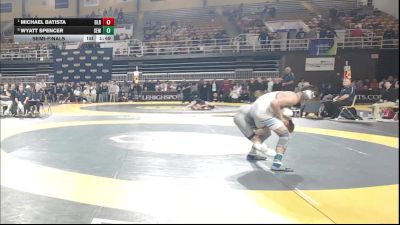 120 lbs Semifinal - Michael Batista, Blair Academy vs Wyatt Spencer, Wyoming Seminary
