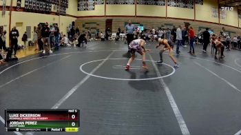 96-100 lbs Cons. Semi - Luke Dickerson, McDonald Wrestling Academy vs Jordan Perez, Smitty Barn