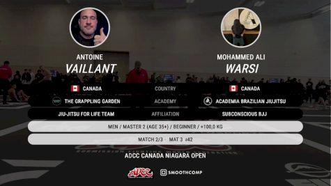 Mohammed Ali Warsi vs Antoine Vaillant 2025 ADCC Niagara Open
