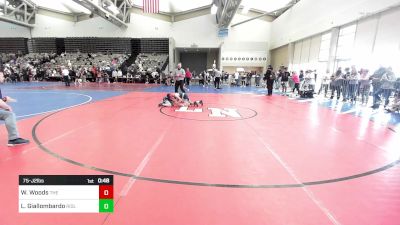 75-J2 lbs Semifinal - Wyatt Woods, The Belair Bobcats vs Luca Giallombardo, Ridley