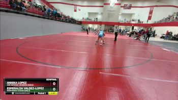 120 lbs Semifinal - Annika Lopez, San Antonio Johnson (Girls) vs Esmeralda Valdez-Lopez, Northwest Eaton (Girls)