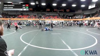 90 lbs 5th Place - Finn Stanfield, Murray County Takedown Club vs Kade Carter, Cotton County Wrestling Club