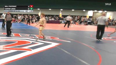106 lbs Consi Of 64 #2 - Will Fontenot, LA vs Carter Lirgg, SC