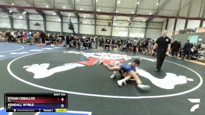 126 lbs Cons. Round 3 - Ethan Ceballos, CA vs Kendall Wyble, AK