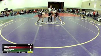 215 lbs Champ. Round 1 - Brett Osborn, Glendale vs Avery Clark, Thompson HS