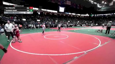 140 lbs Champ. Round 1 - Gunner Gump, Unattached vs Eli Phillips, PWCA