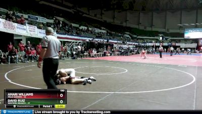 150 lbs Semis (4 Team) - David Ruiz, Western Branch vs Amari Williams, Mills Godwin