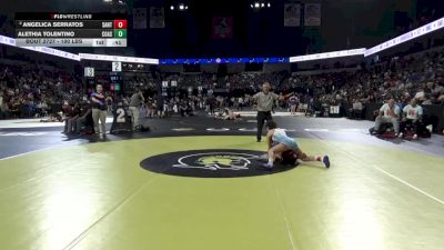 100 lbs Consi Of 8 #1 - Angelica Serratos, Santa Ana (SS) vs Alethia Tolentino, Coastal Academy (SD)