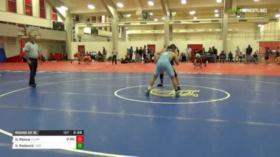 174 lbs Round of 16 - Dom Rigous, Clarion University vs Adis Radoncic, Unc