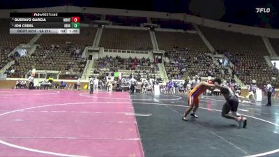 5A 215 lbs Semifinal - Jon Creel, Elberta HS vs Gustavo Garcia, Montevallo