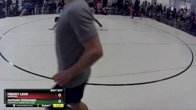 160 lbs Champ. Round 2 - Freddy Leon, Nebraska vs Nathan Monahan, Louisville Wrestling Club