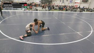 100 lbs Cons. Quarters - Mason Irwin, All I See Is Gold Academy vs Wyler Allen, ScrapYard Training