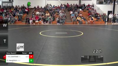 149 lbs Cons. Round 2 - Dominic Litchfield, Wabash vs Zach Haughton, Indianapolis